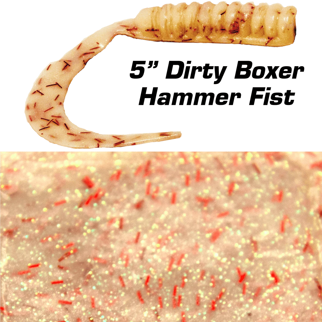 Lures Fishbites Fight Club 5" Dirty Boxer Grubs