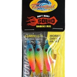 Tsunami Soft Body Squid Jig Sabiki Rig