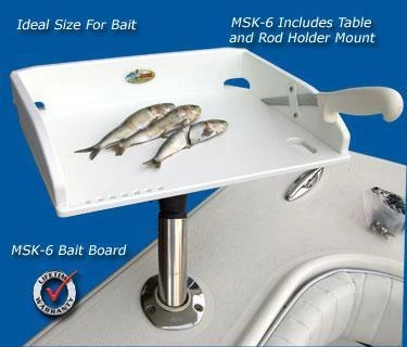 Deep Blue Marine Products Inc. Deep Blue MSK-6 MultiSystem Rod Holder Bait Table Accessories