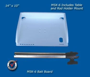 Deep Blue Marine Products Inc. Deep Blue MSK-6 MultiSystem Rod Holder Bait Table Accessories