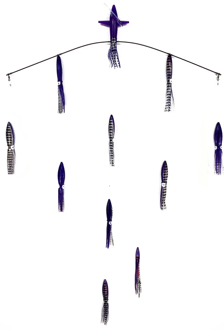 Big Game Sterling Tackle 36" Wide Tracker Spreader Bars - Bulb Squids