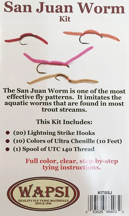 Fly Fishing Wapsi San Juan Worm Fly Tying Kit