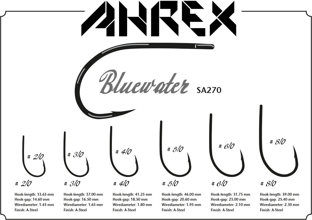 Ahrex SA270 Bluewater Fly Hooks Fly Fishing