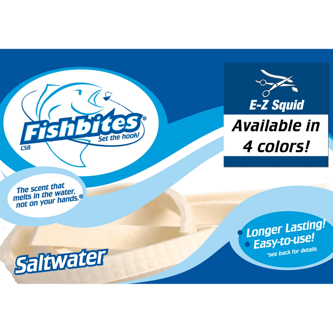 Lures Fishbites Longer Lasting EZ-Squid Baits