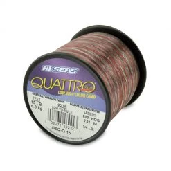 Hi-Seas Quattro Low-Vis Camo Monofilament Line - 1/4 Lb. Spools Terminal Tackle