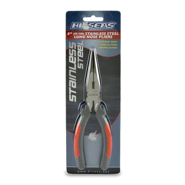 Hi-Seas 8 Inch Stainless Steel Long Nose Pliers Tools