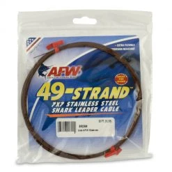 American Fishing Wire AFW 49 Strand Stainless Steel Cable Leader Material - 30 Ft. Coils Terminal Tackle