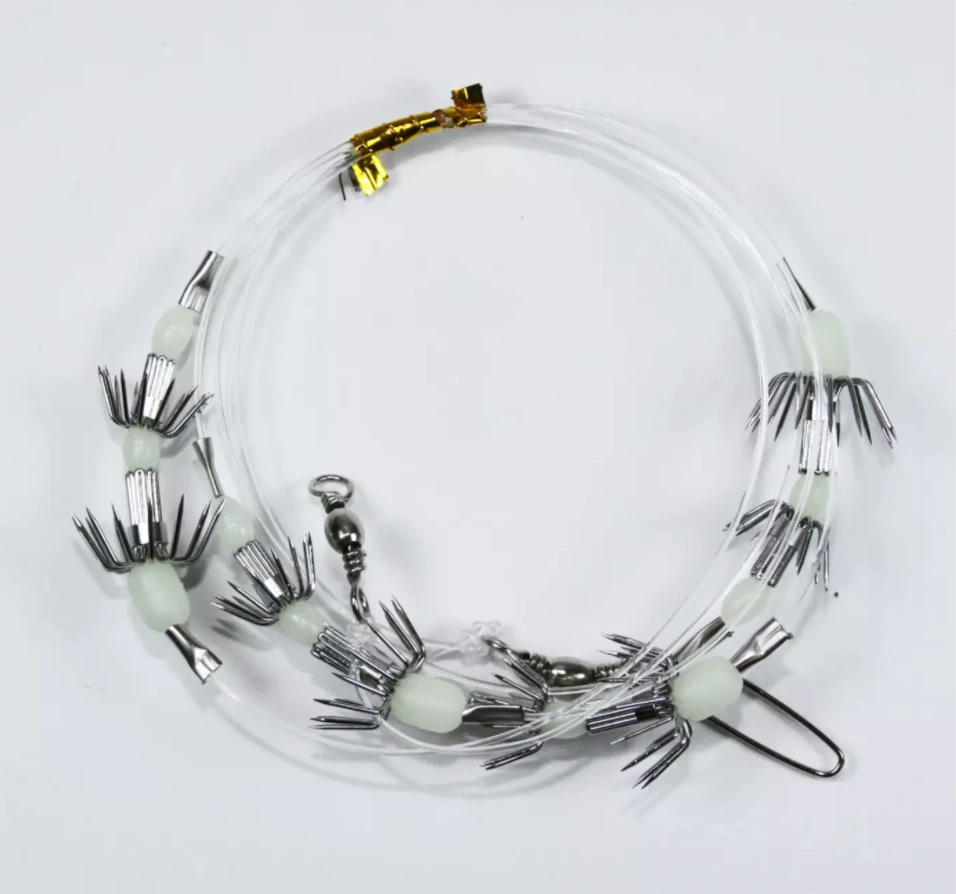 Promar Ahi 8-Hook Squid Catcher Plus Gangion Chain Lures