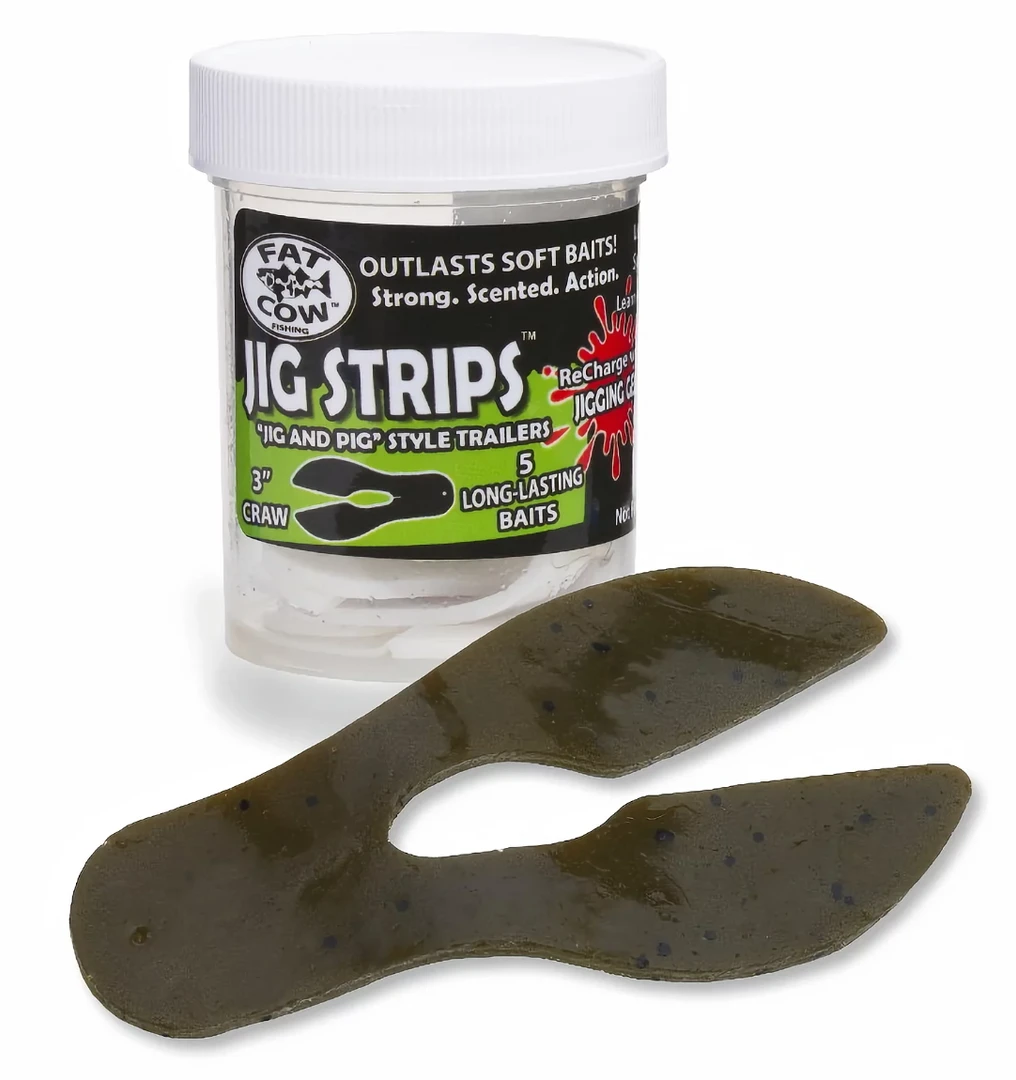 Fat Cow Fishing Lures Fat Cow 3" Craw Trailer Jig Strips