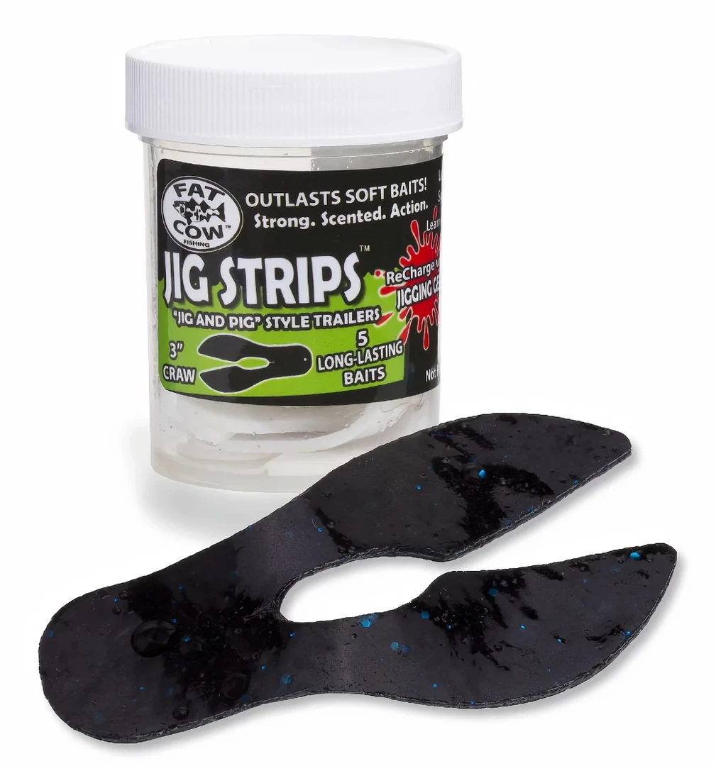 Fat Cow Fishing Lures Fat Cow 3" Craw Trailer Jig Strips