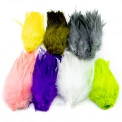 White Water Outfitters Fly Fishing Strung Rooster Saddles 5-7" Long